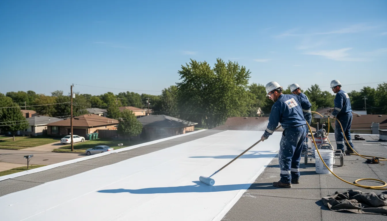 Commercial roof coating in Elkport, IA near me